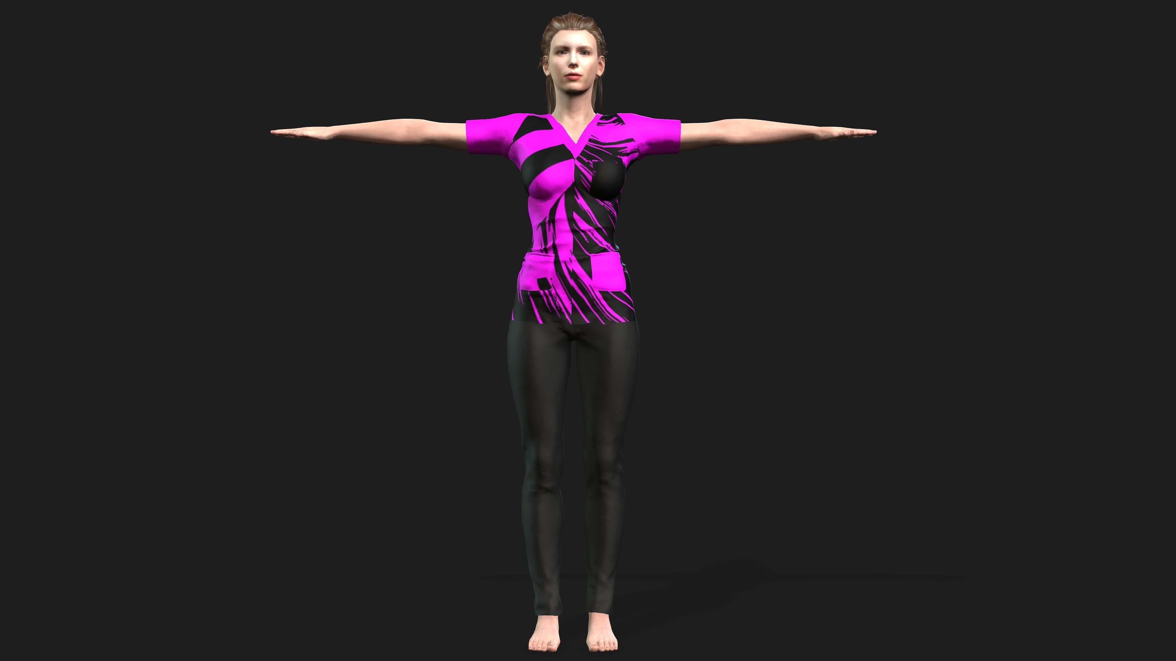 hyper realistic  female 3D model_1