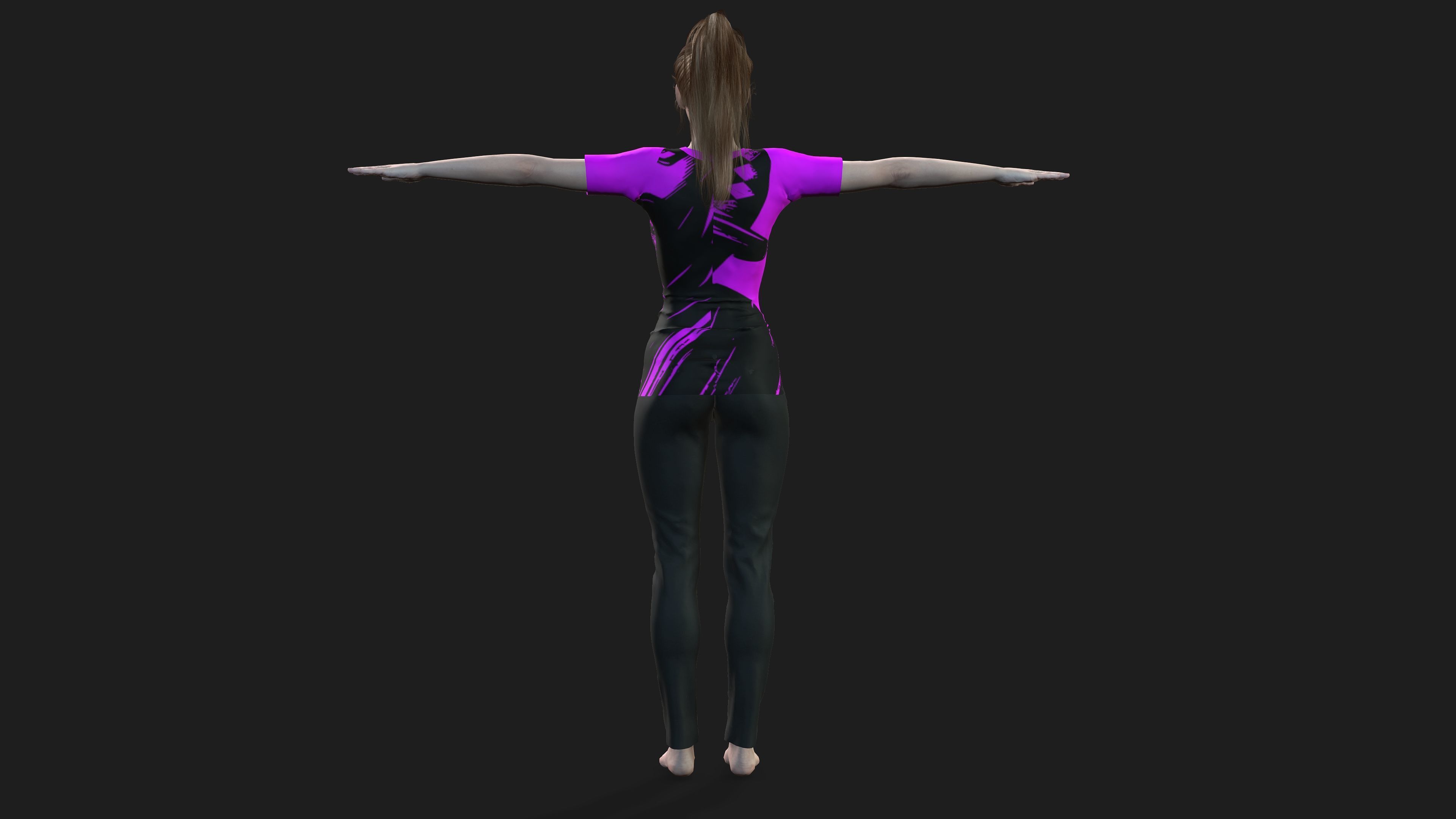 hyper realistic  female 3D model_5