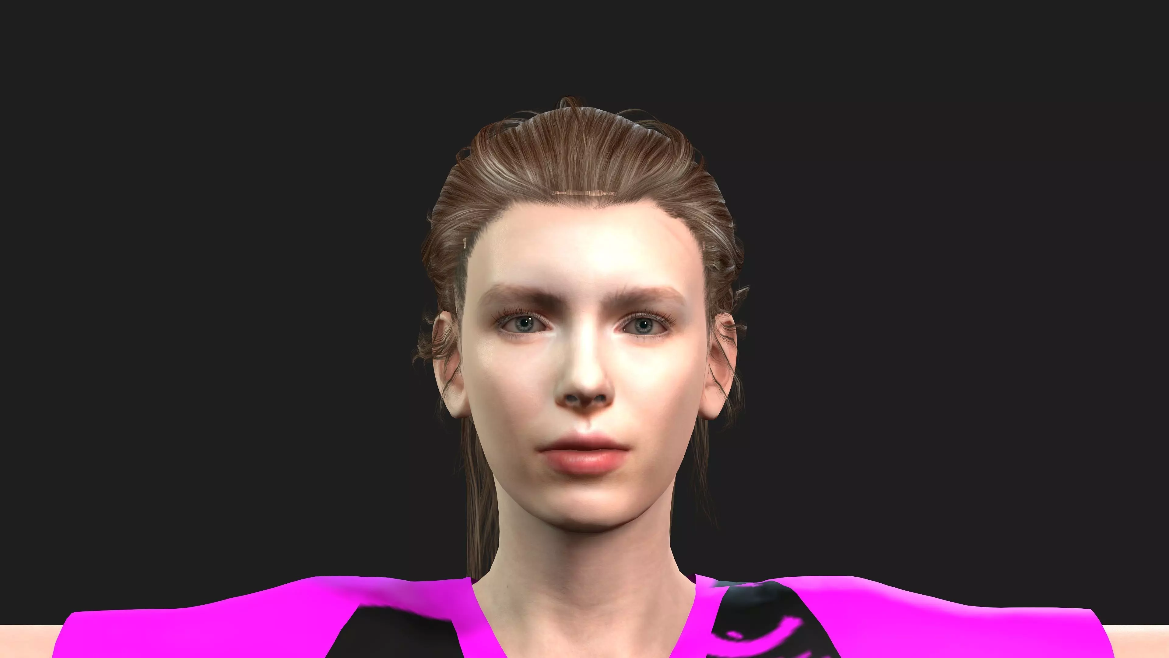 hyper realistic  female 3D model_0