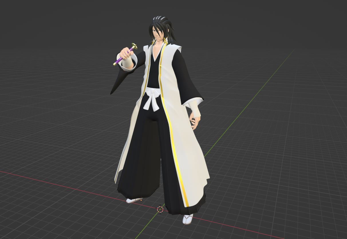 Byakuya Kuchiki - Bleach 3D model_5