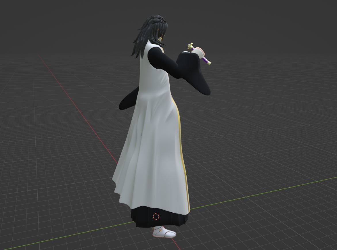 Byakuya Kuchiki - Bleach 3D model_7