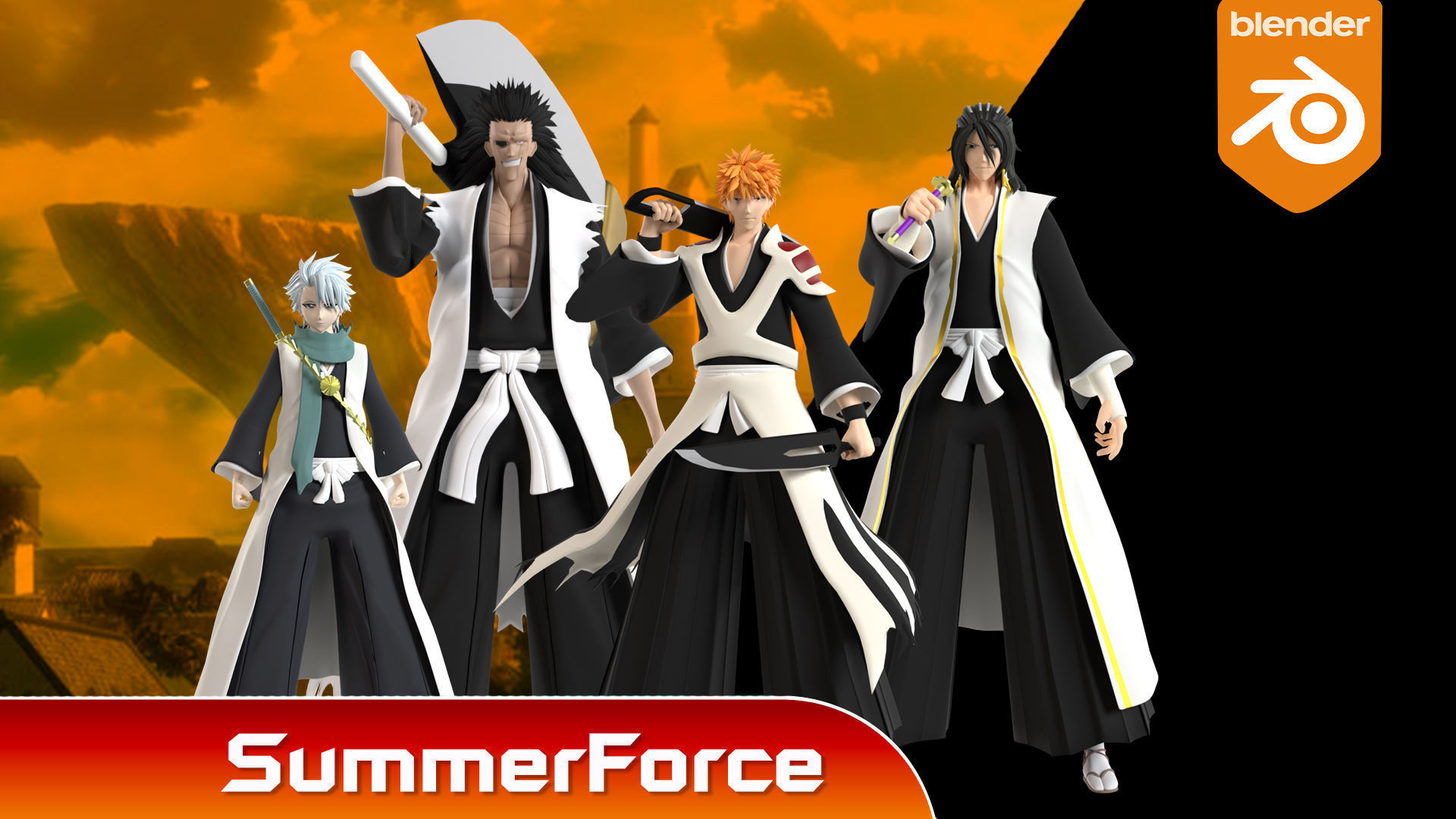 Byakuya Kuchiki - Bleach 3D model_3