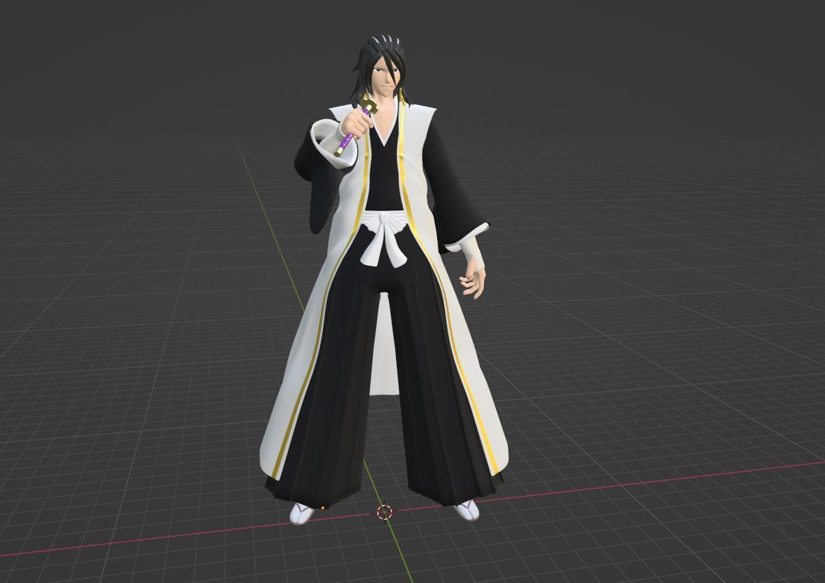 Byakuya Kuchiki - Bleach 3D model_4