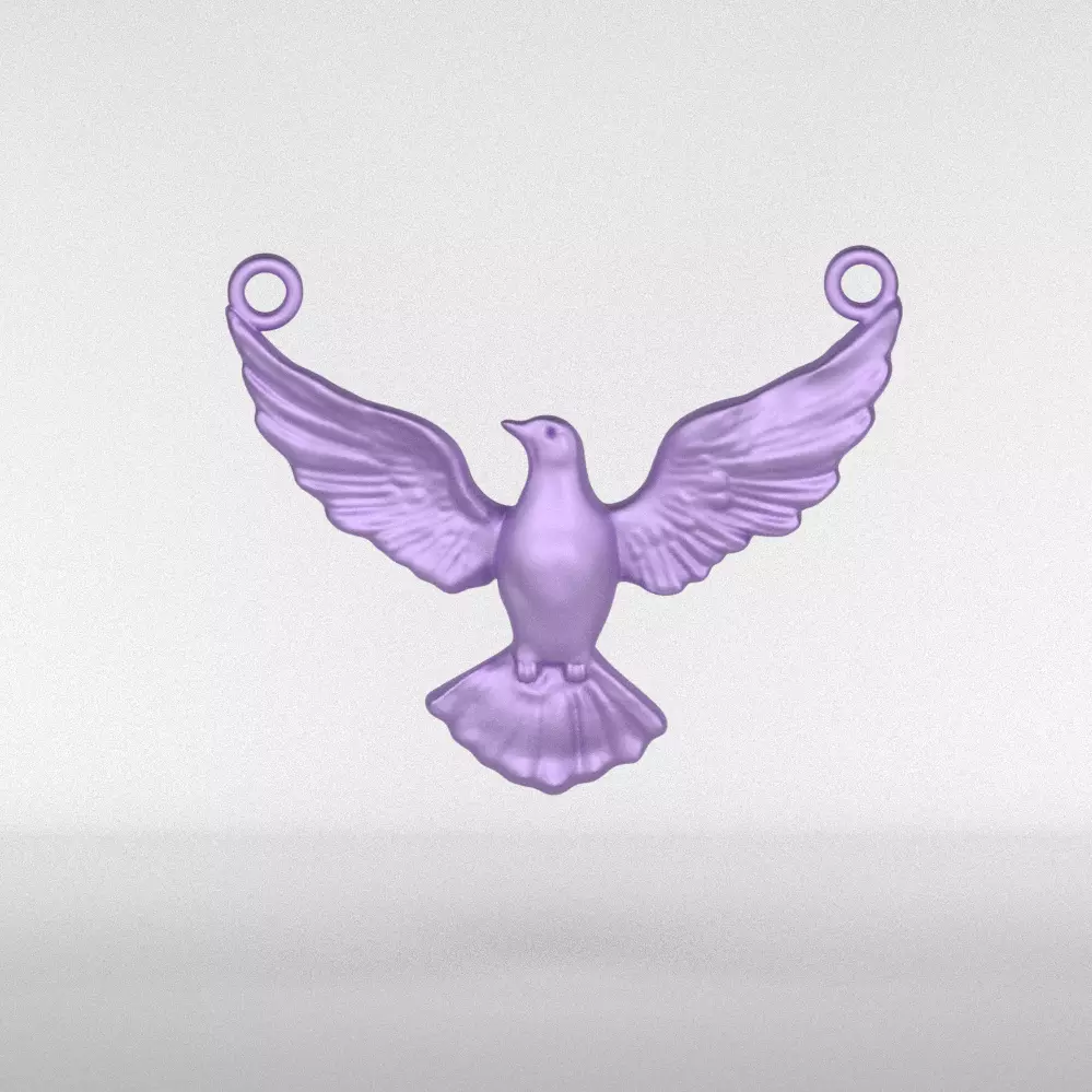 Dove pendant 3D print model