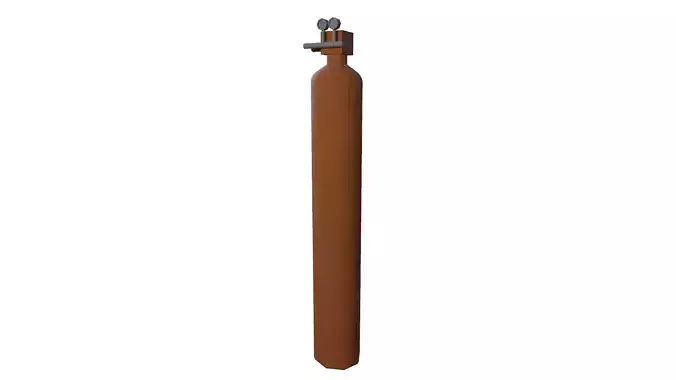 Gas Cylinder Low-poly 3D model