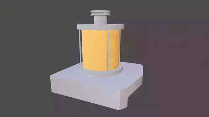 Oil Filter Low-poly 3D model