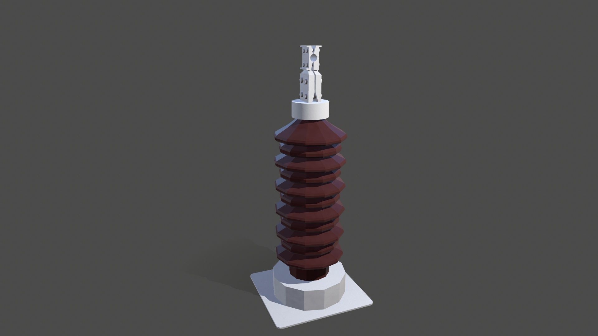 Sm Bushing Low-poly 3D model_5