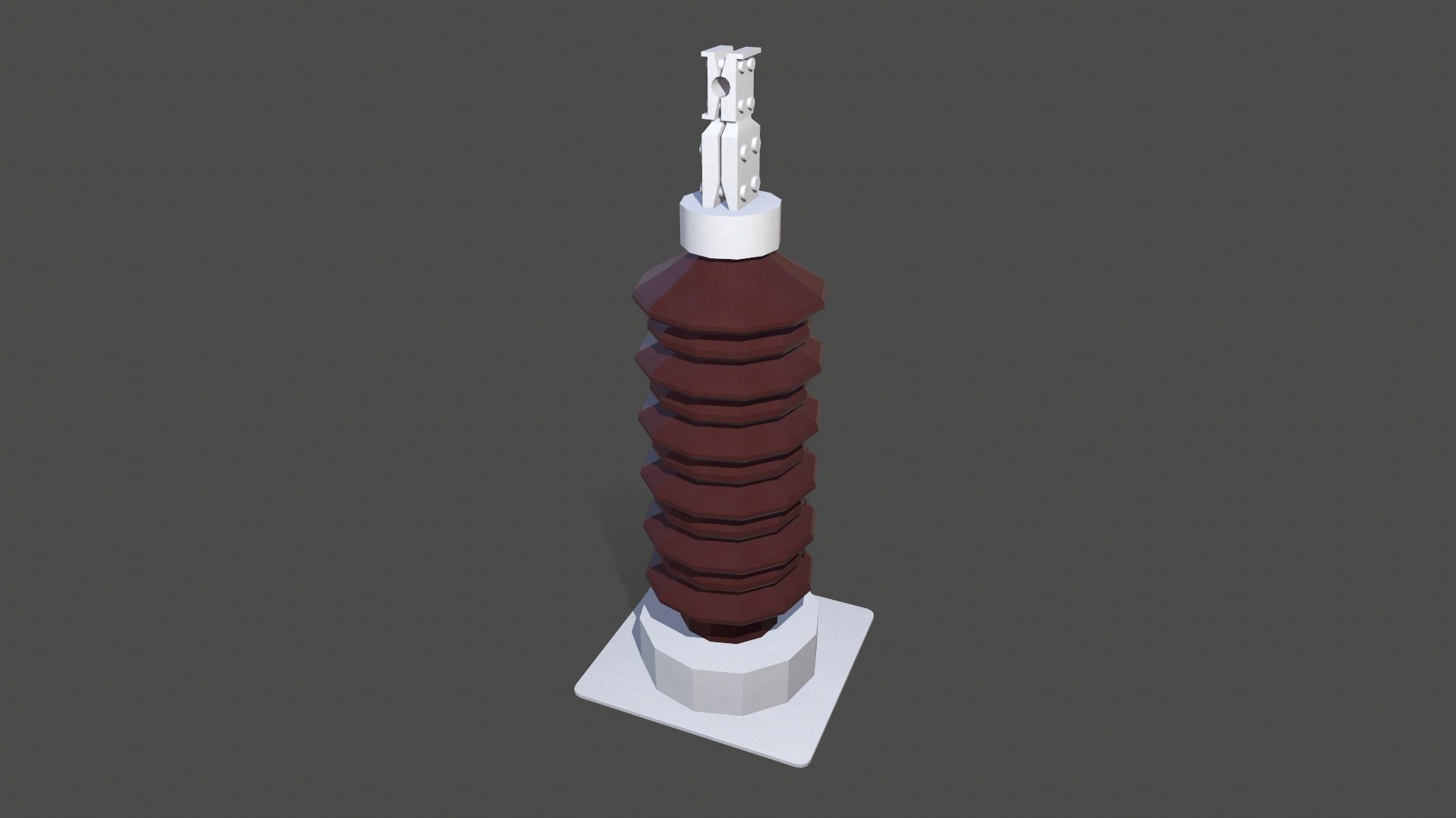 Sm Bushing Low-poly 3D model_2