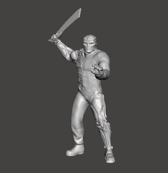 JASON X UBER JASON MINIATURE MODEL HORROR FANTASY SCIFI GAME RPG 3D print model_3