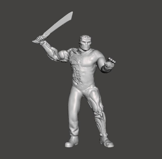 JASON X UBER JASON MINIATURE MODEL HORROR FANTASY SCIFI GAME RPG 3D print model_2