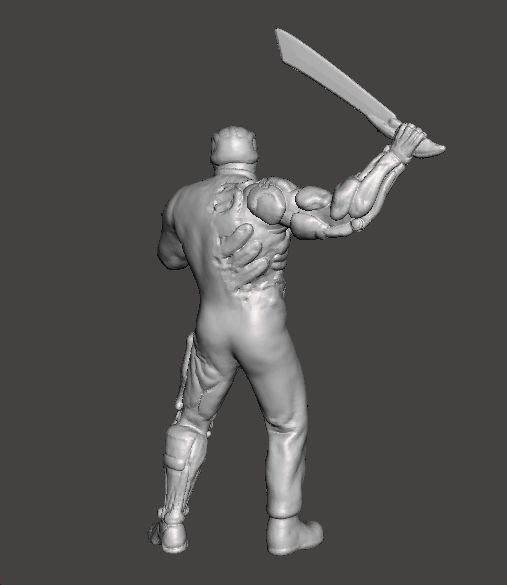JASON X UBER JASON MINIATURE MODEL HORROR FANTASY SCIFI GAME RPG 3D print model_8