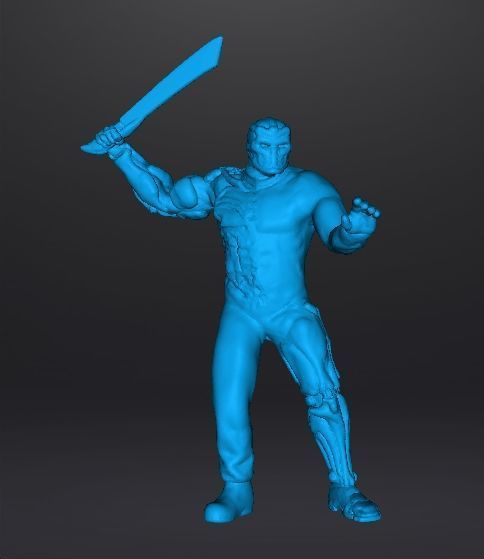 JASON X UBER JASON MINIATURE MODEL HORROR FANTASY SCIFI GAME RPG 3D print model_11
