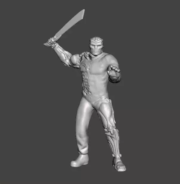 JASON X UBER JASON MINIATURE MODEL HORROR FANTASY SCIFI GAME RPG 3D print model_0