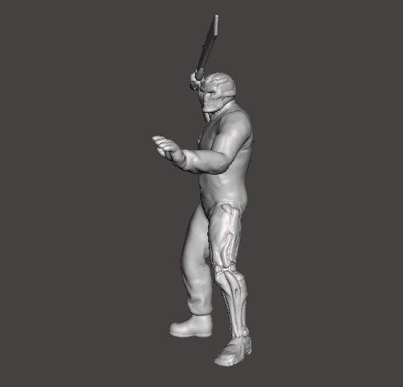 JASON X UBER JASON MINIATURE MODEL HORROR FANTASY SCIFI GAME RPG 3D print model_4