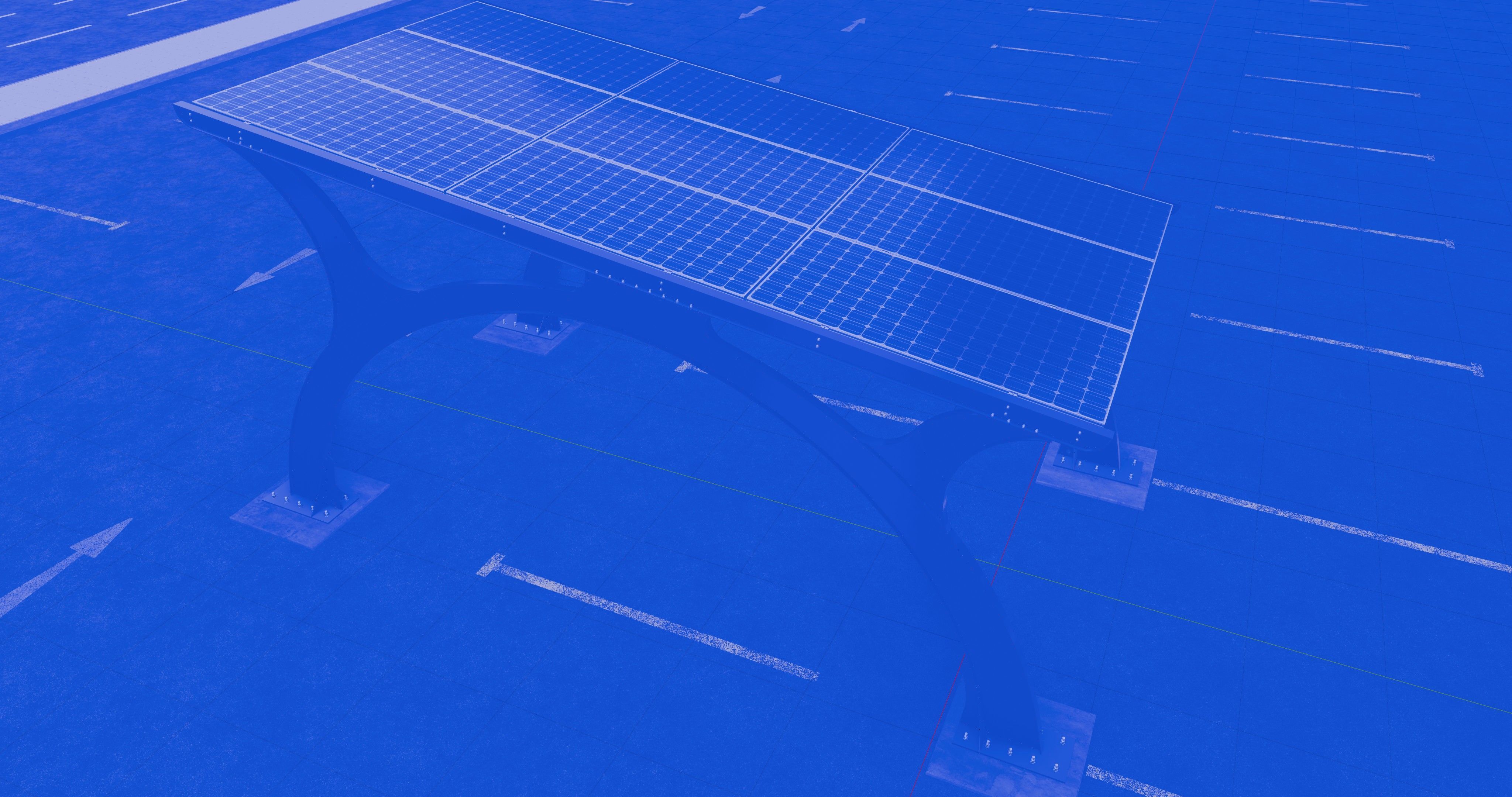 ARCHED TYPE MODERN CARPORT TYPE-4 3D model_16