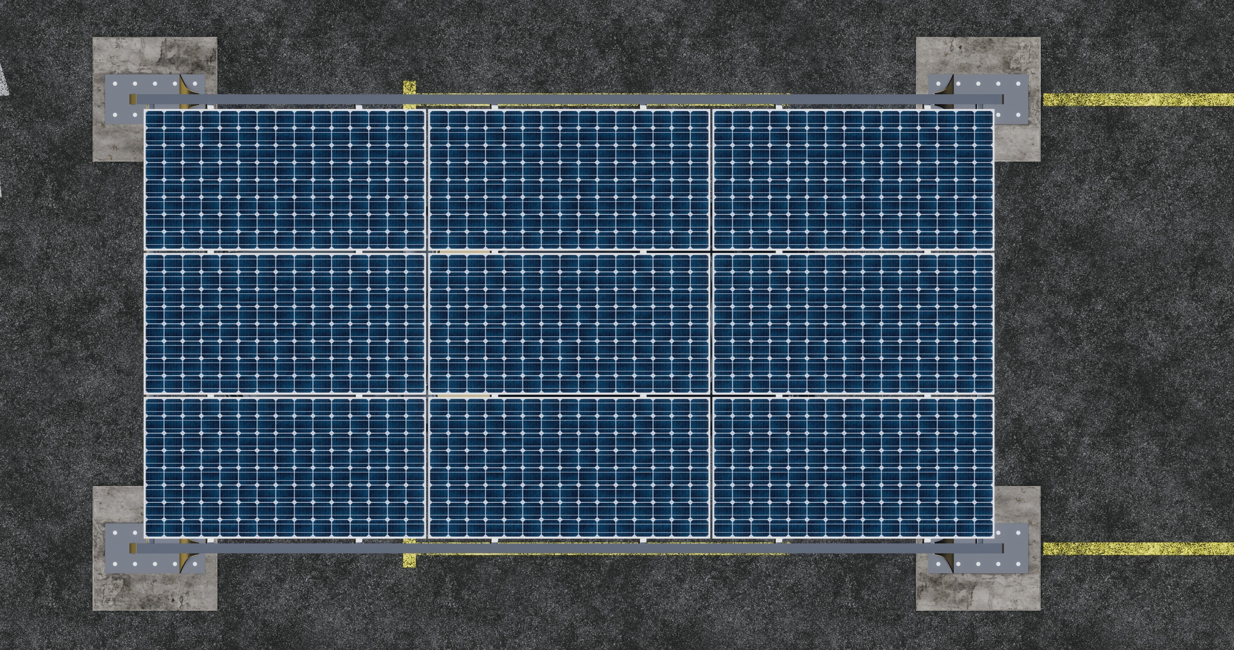 ARCHED TYPE MODERN CARPORT TYPE-4 3D model_9