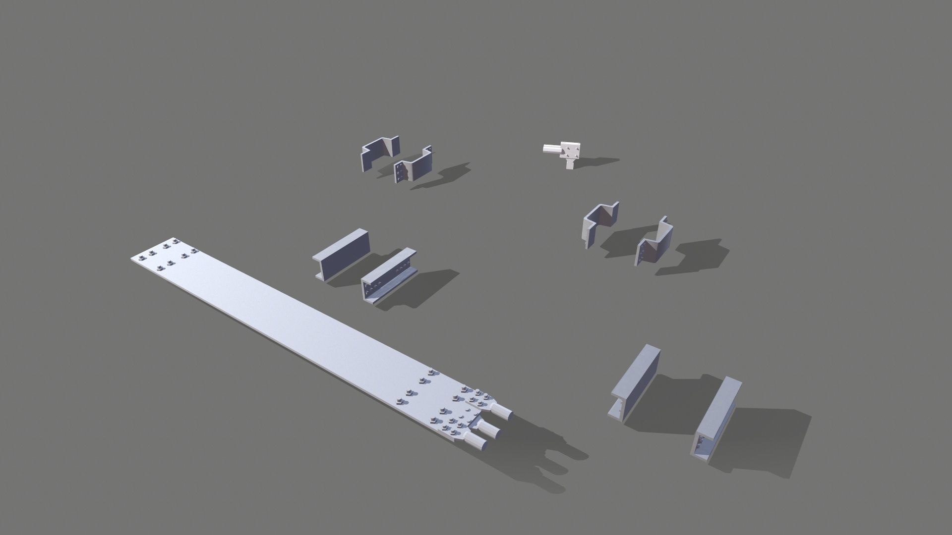 Transformer Connector Low-poly 3D model_3