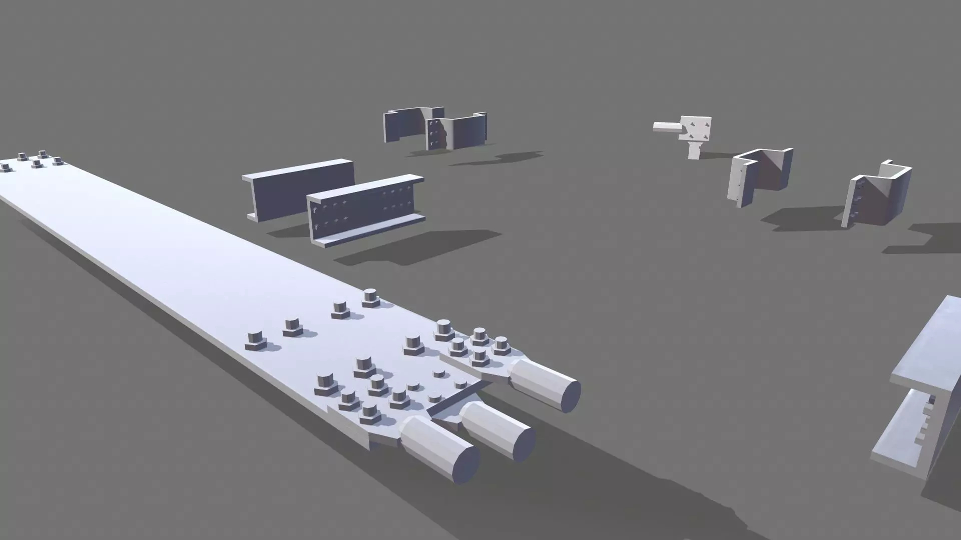 Transformer Connector Low-poly 3D model_0