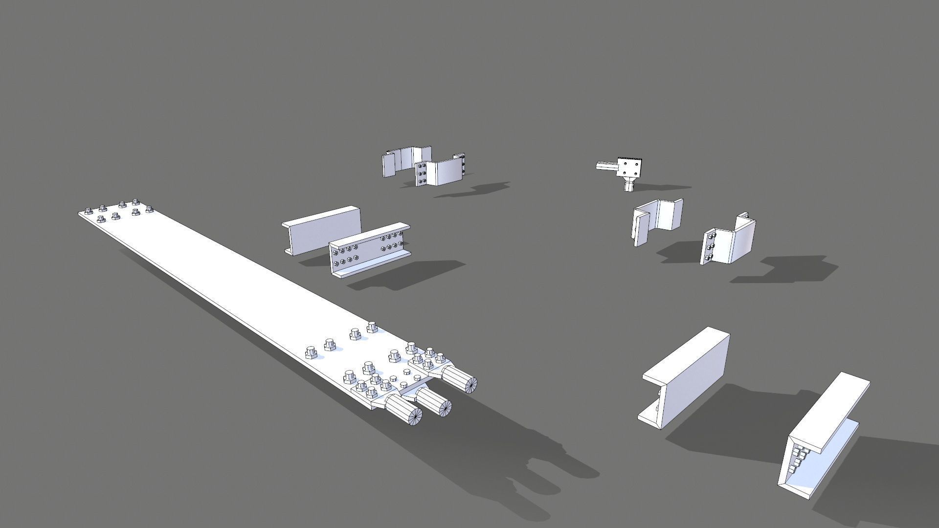 Transformer Connector Low-poly 3D model_8