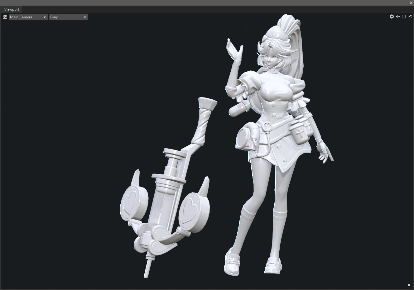 Nurse sister 3D model_18