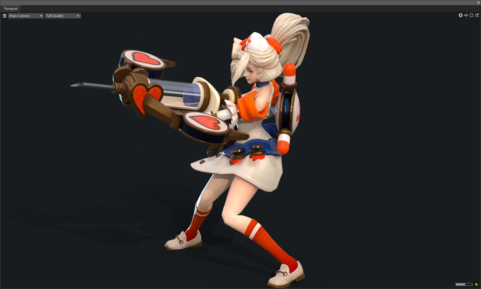 Nurse sister 3D model_5