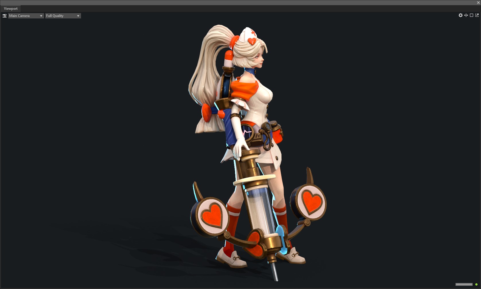 Nurse sister 3D model_11