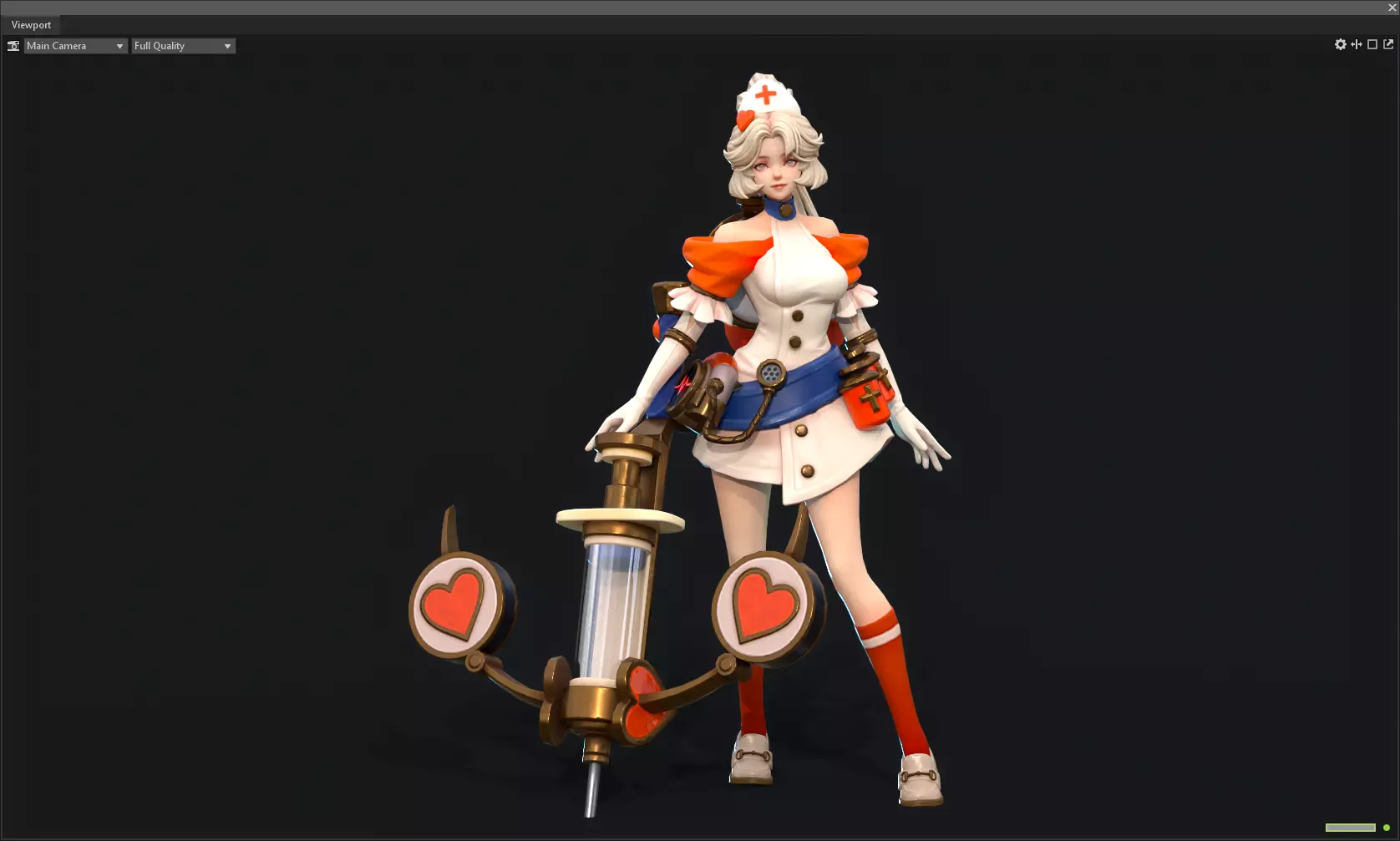 Nurse sister 3D model_0