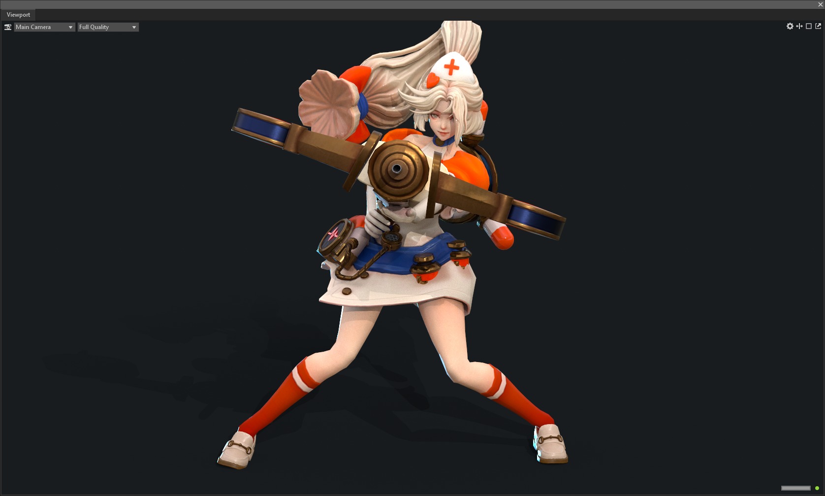 Nurse sister 3D model_6