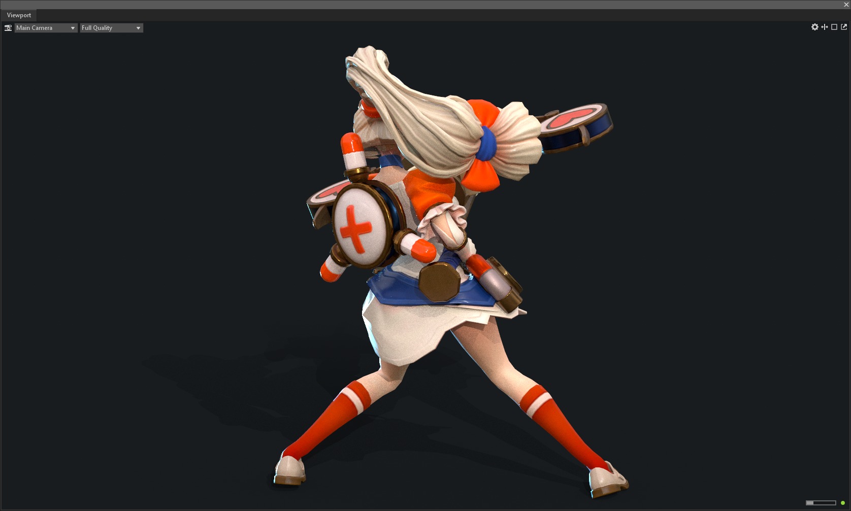 Nurse sister 3D model_4