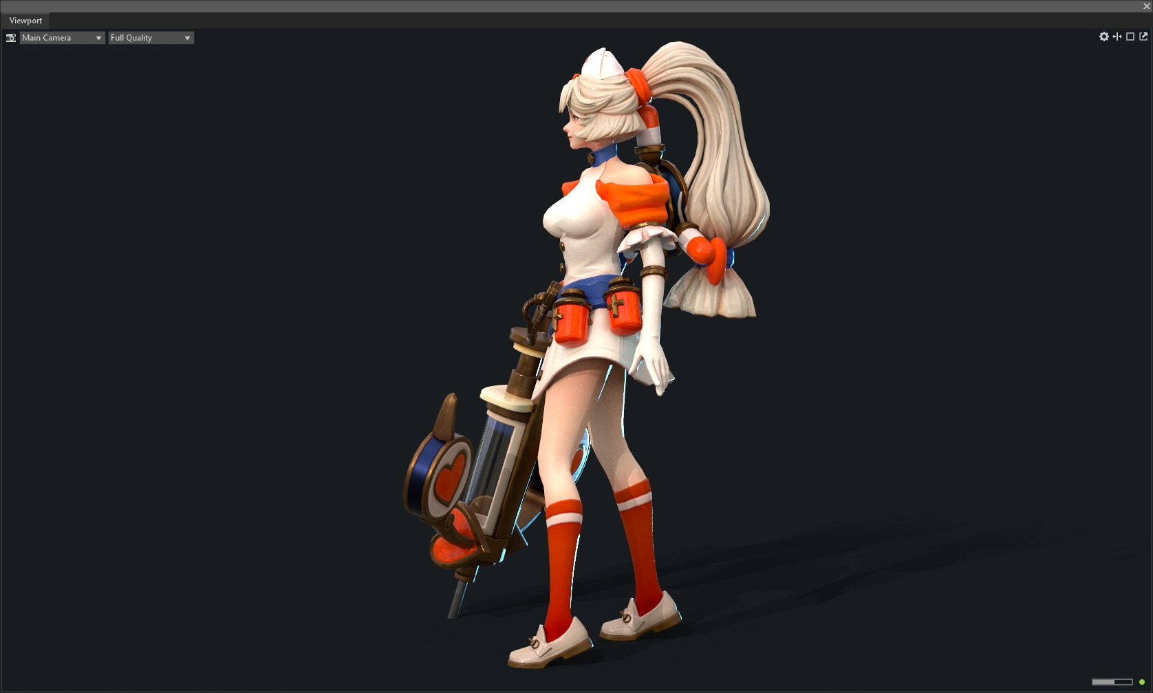 Nurse sister 3D model_9