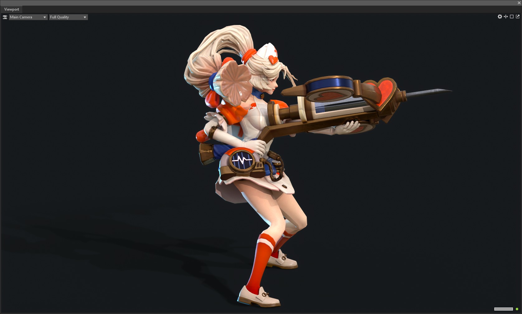 Nurse sister 3D model_3