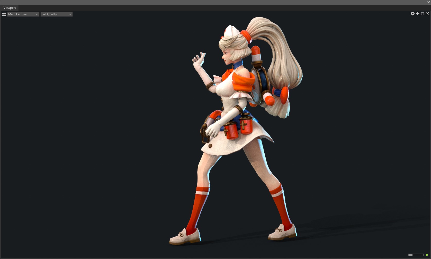 Nurse sister 3D model_8