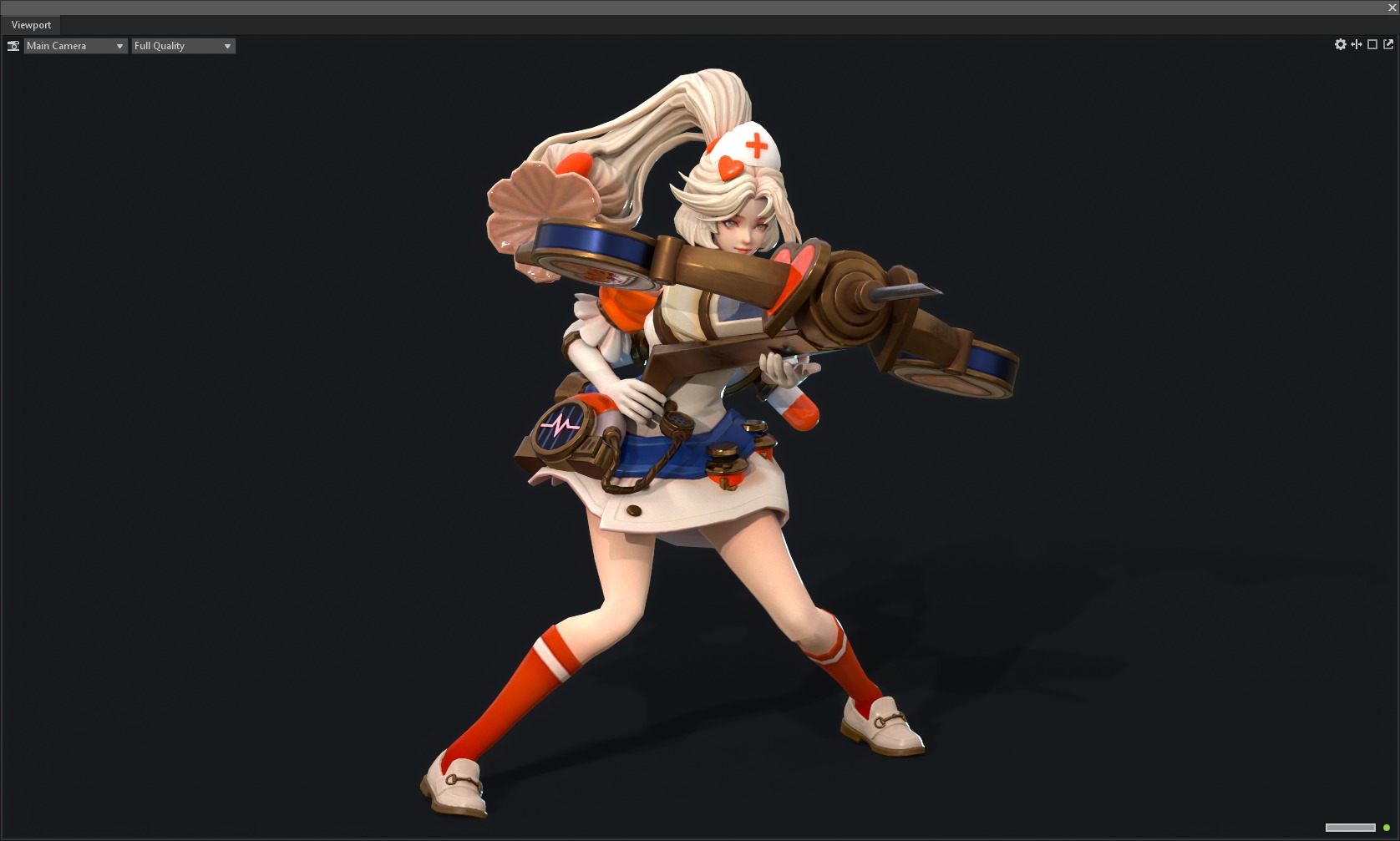 Nurse sister 3D model_2