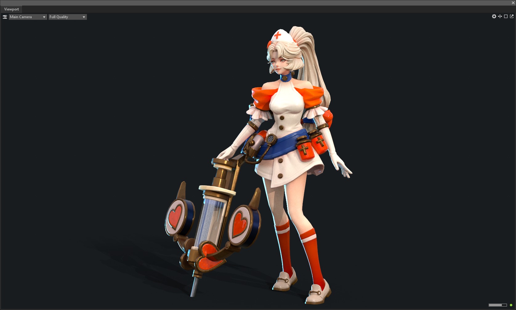 Nurse sister 3D model_10