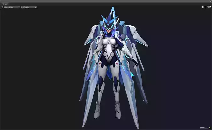 Space mecha 3D model