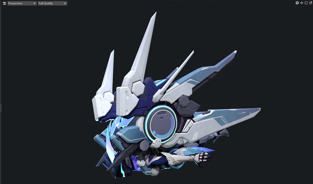Space mecha 3D model_16