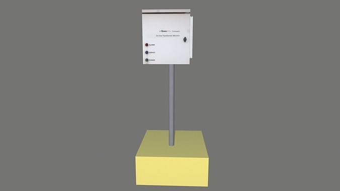 Water Alarm System Low-poly 3D model