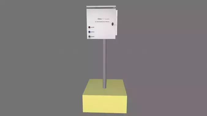 Water Alarm System Low-poly 3D model