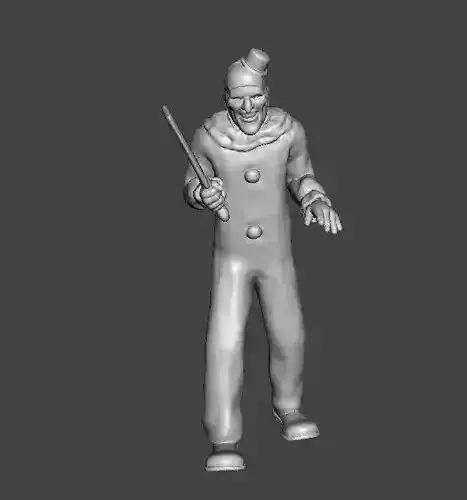 TERRIFIER ART THE CLOWN MINIATURE MODEL HORROR FANTASY GAMES RPG