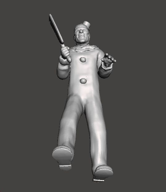 TERRIFIER ART THE CLOWN MINIATURE MODEL HORROR FANTASY GAMES RPG 3D print model_7