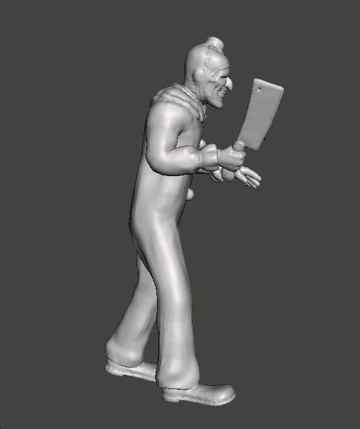 TERRIFIER ART THE CLOWN MINIATURE MODEL HORROR FANTASY GAMES RPG 3D print model_3