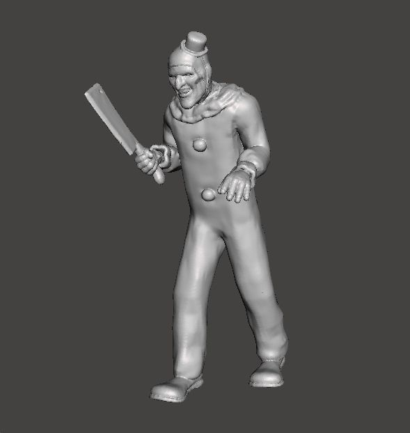 TERRIFIER ART THE CLOWN MINIATURE MODEL HORROR FANTASY GAMES RPG 3D print model_1