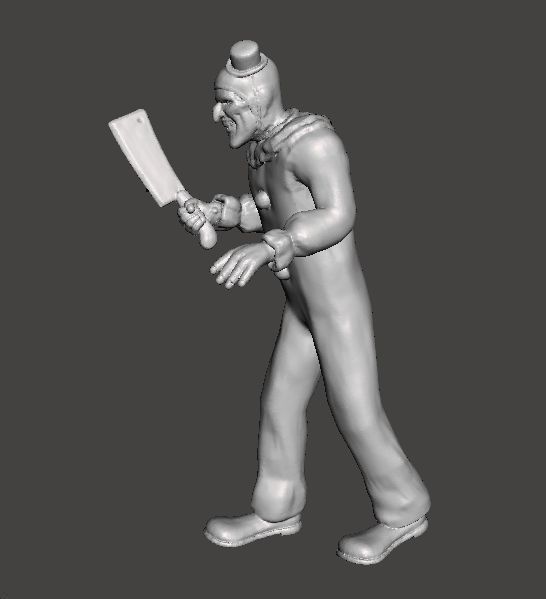 TERRIFIER ART THE CLOWN MINIATURE MODEL HORROR FANTASY GAMES RPG 3D print model_4
