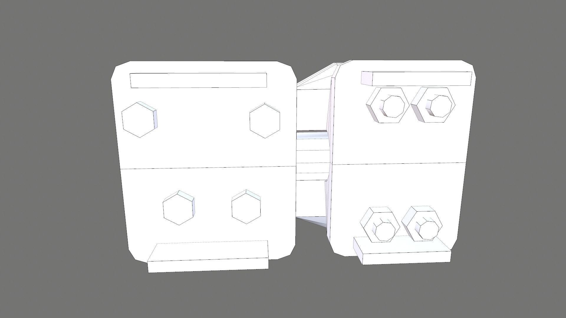 Wire Connector Low-poly 3D model_9