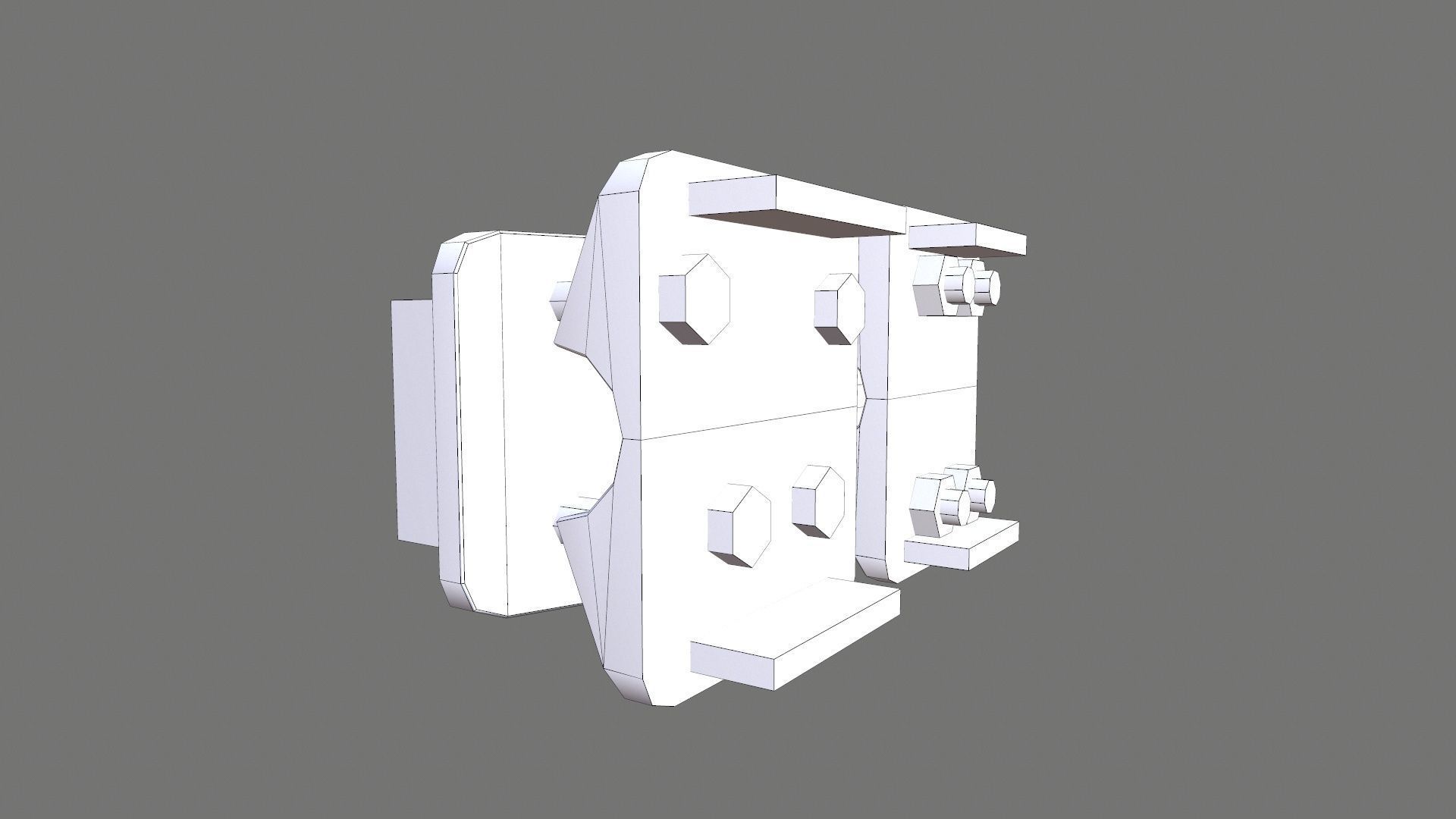 Wire Connector Low-poly 3D model_10
