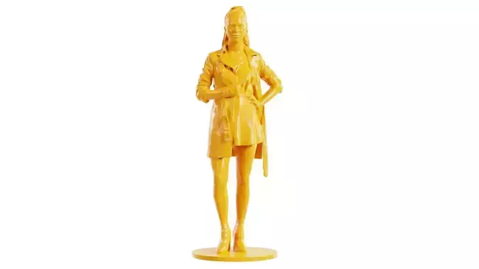 Woman Wearing Black Skirt Jacket 1