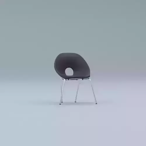 Sleek Modern Chair with Chrome Legs