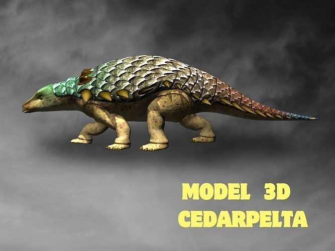 Cedarpelta Low-poly 3D model