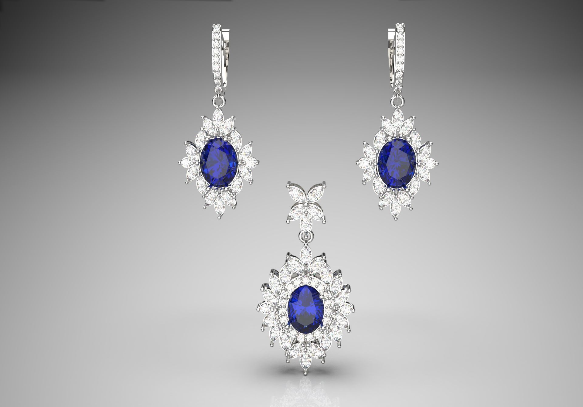 jewelry set js0017 3D print model_2