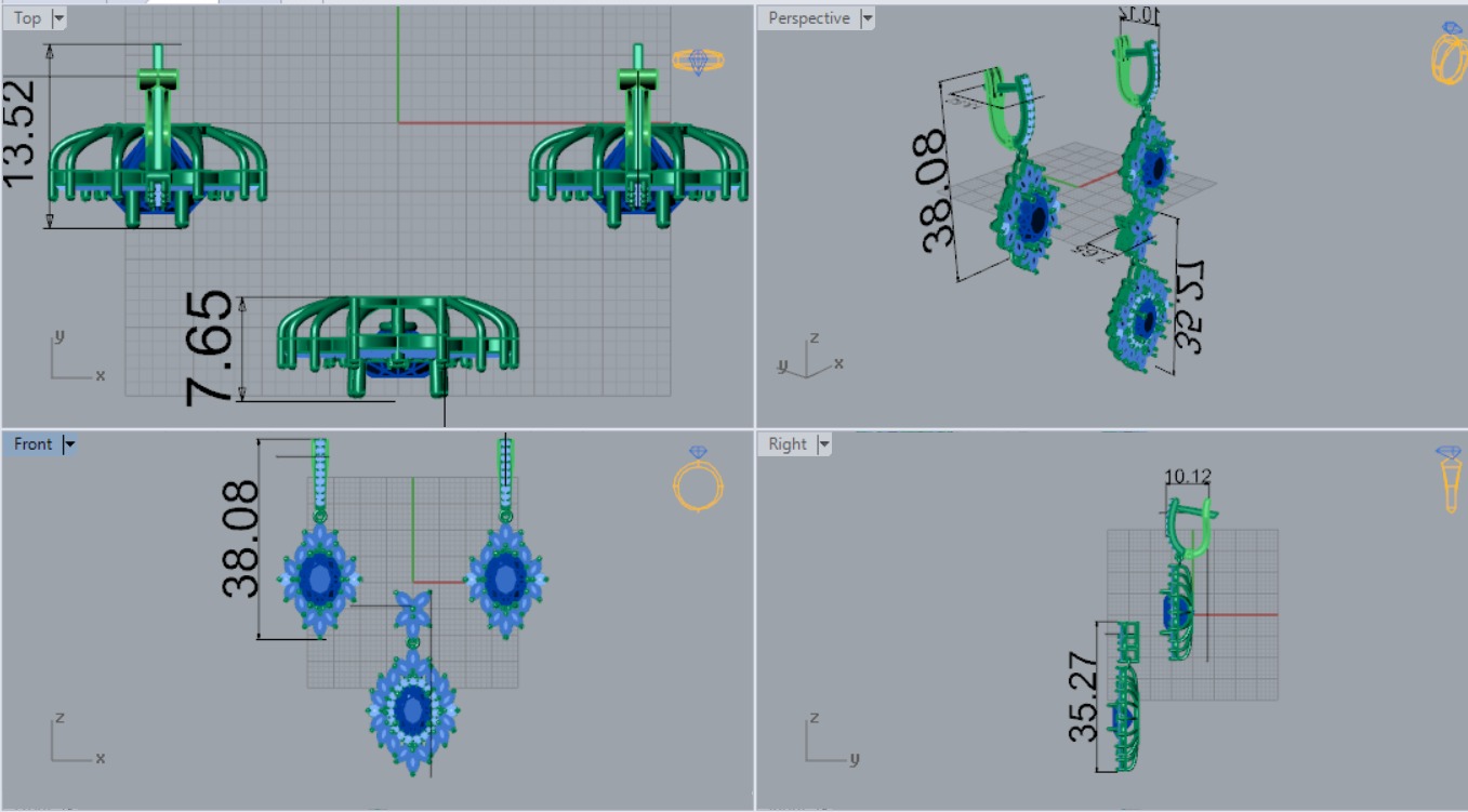 jewelry set js0017 3D print model_4